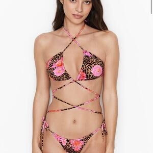VICTORIA'S SECRET - Dominical Strappy Wrap Triangle Top size LARGE NWT